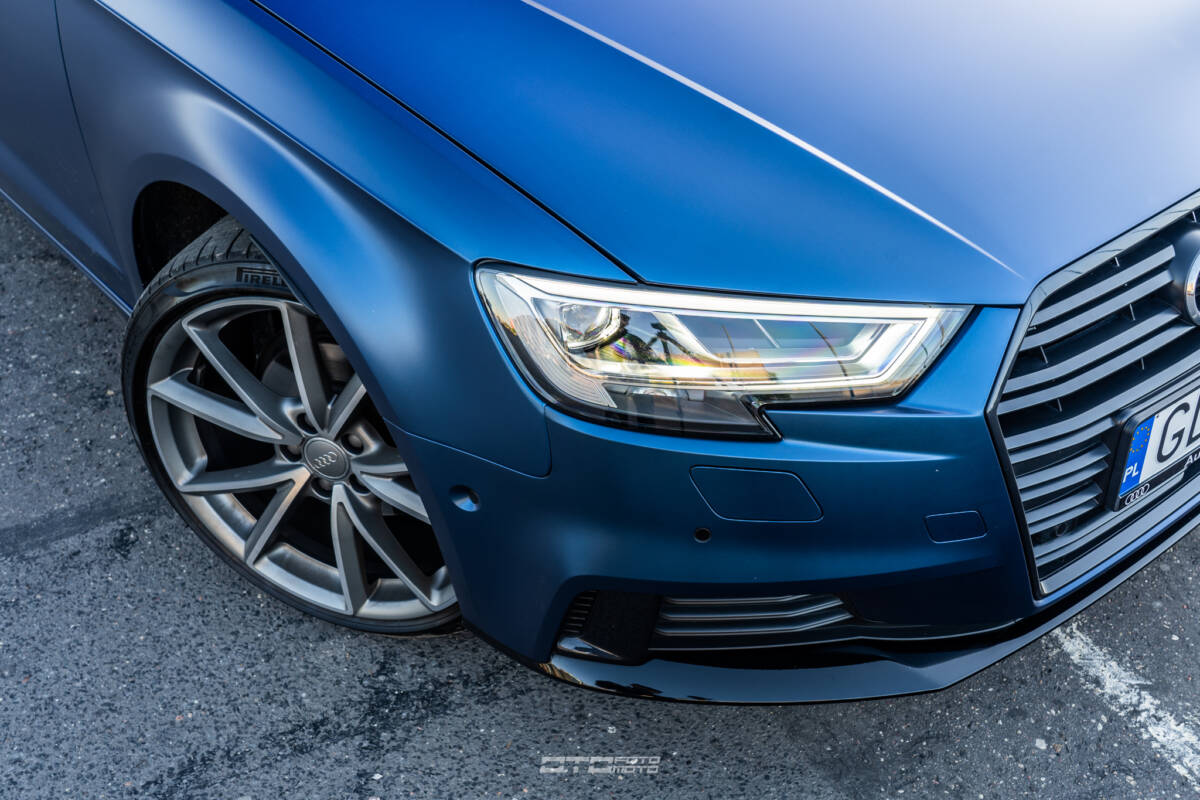 Audi A3 – zmiana koloru na KPMF Matt Trenton Blue