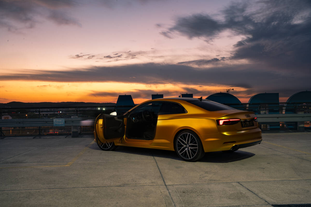 Audi A5 – Zmiana koloru na Avery Energetic Yellow Satin